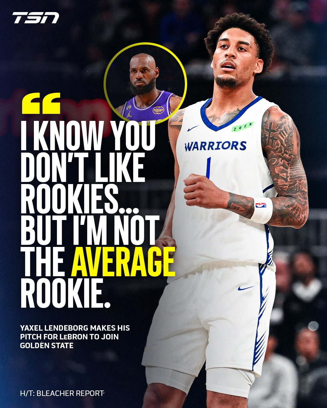 The Warriors’ rookie has a recruiting pitch for LeBron James. 👀

(h/t: bleacherreport)