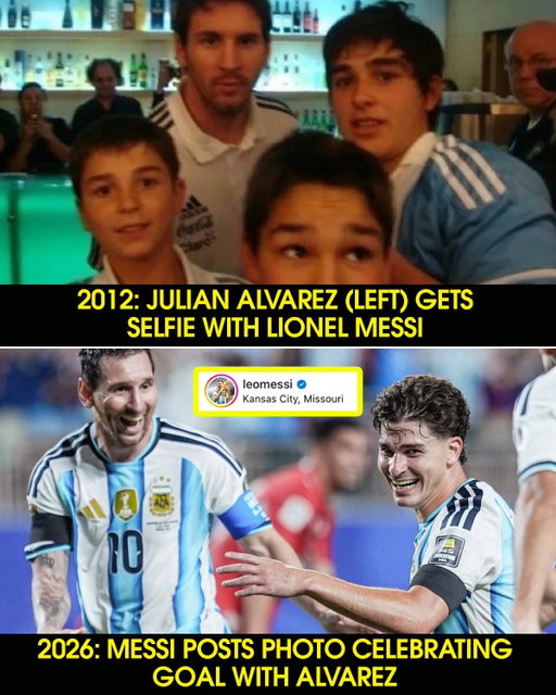 SURREAL TIMES FOR ARGENTINA PLAYERS 🇦🇷

Fourteeen years ago, Julian Alvarez posed for a photo with Lionel Messi. On Saturday night, Alvarez scored the goal that sent Argentina to a World Cup semi-final, with Messi by his side 🤯

On a similar note, Leandro Paredes shared an image to his Instagram story a while back showing Messi’s role with the Argentina squad through the years 🥹