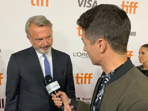 Before and after of the full-circle moment of finally explaining to Sam Neill why I owe my career to him. Not only was it a bad impression of Sam that got me a job (scroll for reference), but his work is why I fell in love with movies to begin with. RIP Dr. Grant. Thanks for inspiring this little boy.