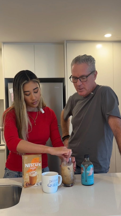 A good old yap with dad, because dads really do know best @nescafeanz #ad