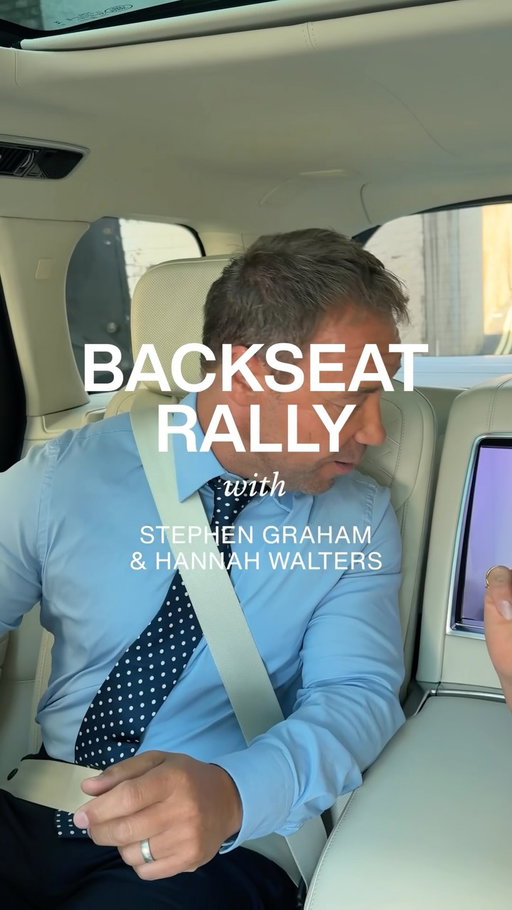Game, set, conversation. 
 
Stephen Graham and Hannah Walters go back and forth as they travel to the Gentlemen’s Final at @Wimbledon 2026.

——
 
Model shown is Range Rover SV 24MY with a Signature Suite. Availability and specifications vary by market, check with your local retailer.