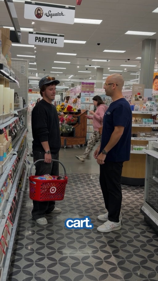 Stranger gets CAUGHT with candy in Target by @thenobsdentist! #toothpaste #candy #target