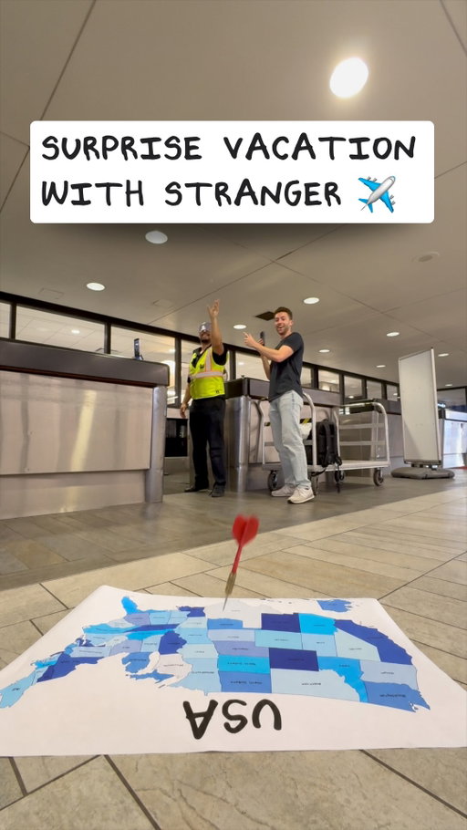Surprise vacation with a stranger... 🤯🌎 And all expenses paid, using my Venmo Debit card to pay, using my @Venmo balance. #VenmoPartner #travel #bucketlist
