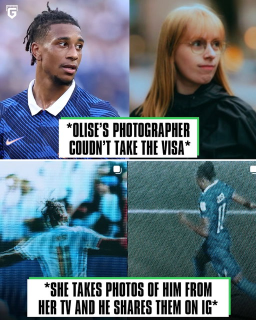 🇫🇷 The origin of Michael Olise's new photo aesthetic has finally been revealed.

Unable to secure accreditation to cover this World Cup at the stadiums, French photographer Florence Pernet positioned her camera in front of her home television and began photographing the matches directly from the screen, creating grainy images with characteristic lines.

The style went viral on social media, and Olise deleted all his old Instagram posts to adopt the same aesthetic 👀