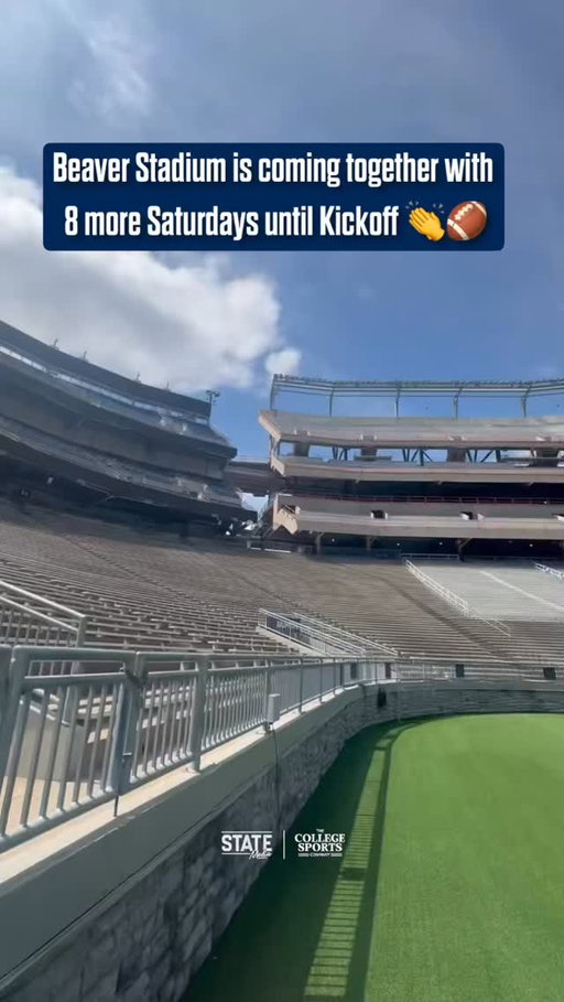 The ⏰ is ticking until it’s time to be back in Beaver Stadium 💪

(🎥 via X / psufootballu)
•
•
•
•
#WeAre #WeArePennState #PennState #NittanyLions #CFB