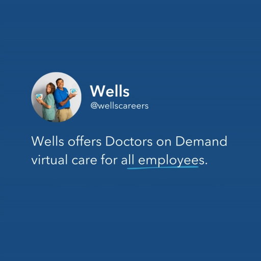 With 24/7 virtual visits through Doctors on Demand, Wells makes it easy to get support when and where you need it.

Explore all of our benefits at Wells by heading to our website. #linkinbio