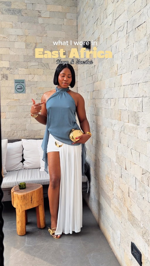 East Africa outfit diary: 6 looks between Kenya 🇰🇪 and Zanzibar 🇹🇿 ✨

Look 1: Vow renewal - this dress just screamed romance @cultgaia 
Look 2: Boat day 🛥️ and the dress code was blue 🌊
Look 3: Welcome dinner - I wanted something flirty but fun ✨ @fumithelabel 
Look 4: Casual day in Nairobi, and this @hanifaofficial dress was begging for a comeback 🍊
Look 5: Zanzibar beachside 👙 y’all know I don’t play about the sun ☀️
Look 6: Birthday dinner, but make it dramatic 👗

Which look ate? Wrong answers only in the comments 👇🏾 

Save this for your next vacation outfit inspo 🔖