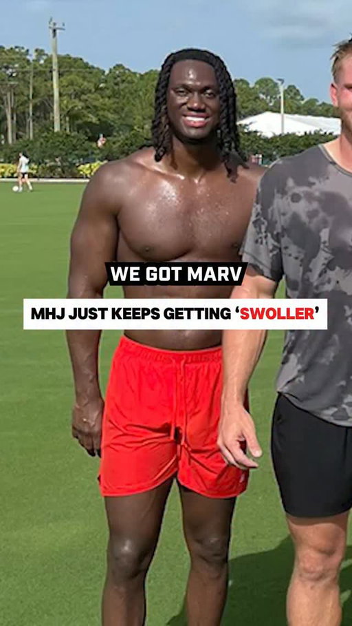 Marv keeps getting SWOLLER 🤣👀