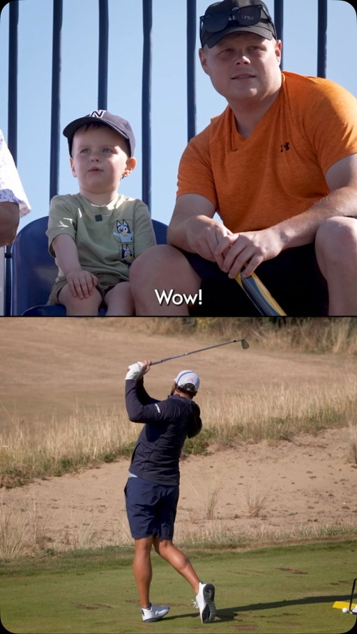 Caught on the links. 

The future of the game is already watching.