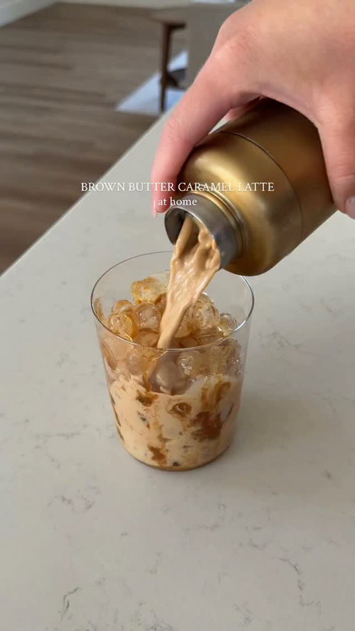 Brown butter salted caramel latte with the yummiest brown butter caramel sauce! brown butter caramel sauce
-4 tbsp salted butter
-1cup sugar
-1/4 water
-1/2 cup warmed up heavy cream
-1 tsp vanilla bean paste
-dash of sea salt

In a small sauce pan brown the butter this usually takes 5 to 7 minutes, then transfer it into a bowl to stop the cooking. 
Into that sauce pan, add the sugar, water and let it cook till it becomes a golden color. Don’t stir it. 
Whisk in the heavy cream. 
Take it off the heat add your butter, vanilla, and sea salt and give it a good stir. 
 #brownbutter #saltedcaramel #caramellatte #icedcoffeerecipe #brownbuttercaramel @breville @target @magnolia @maldonsalt @cuisinart @balloficial @oorganics
