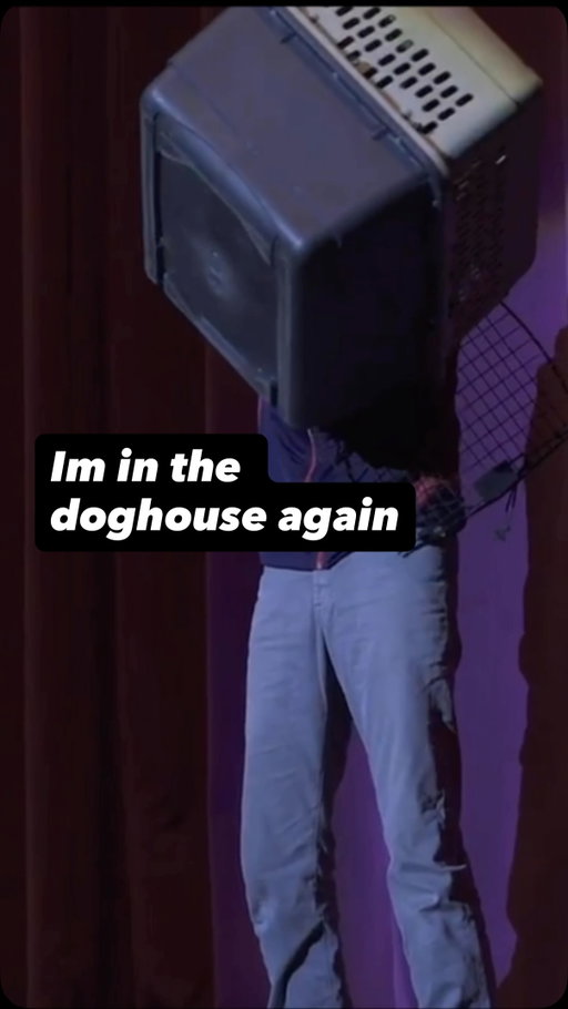 I’m in the doghouse again. 
#stunt #liveperformance #contortionist #comedy #jonathanburns