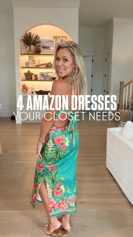 Comment SHOP and I will send you the links to these Amazon dresses! #vacationdress #amazonfashion #amazonfinds #luxuryresortwear #resortwear