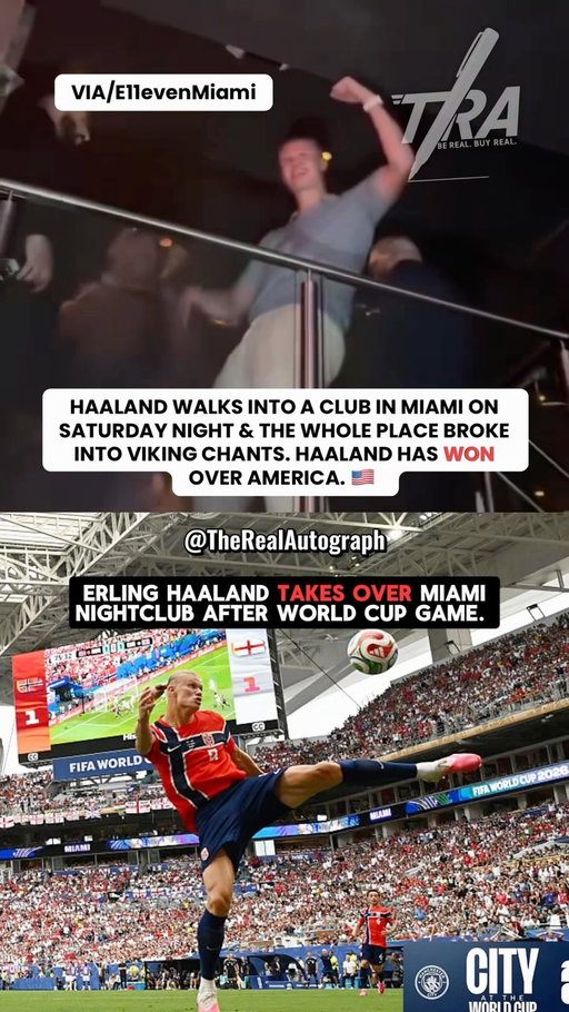Haaland has won over the Americans. 🇺🇸 (Via/11Miami) 

#erlinghaaland #haaland #11miami #worldcup2026 #haaland🇳🇴
