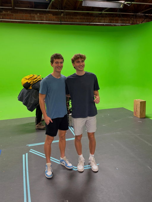 On the set of @rabbitholeshowofficial 🍿 All episodes out today!
