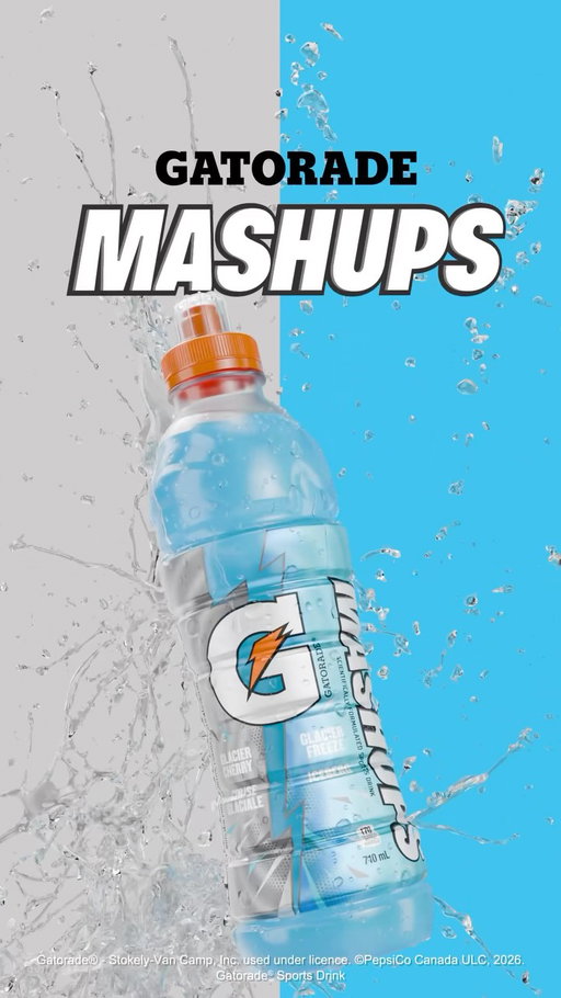 Two classics. One new way to fuel. ⚡️
Meet the new, limited-time Gatorade Mashups:
 ❄️ Glacier Freeze x Glacier Cherry
 🍒 Glacier Cherry x Fruit Punch
Comment ❄️ or 🍒 for the one you’re trying first.