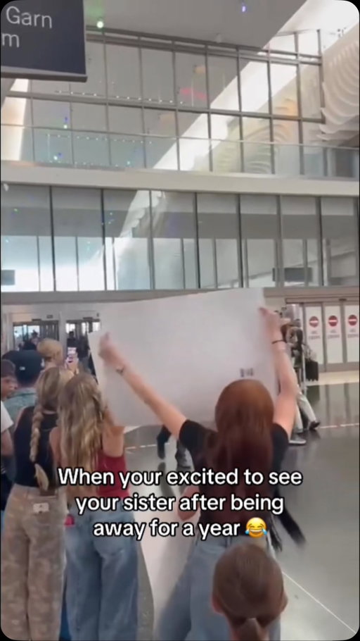 Somebody get this girl from the arrivals terminal to training camp