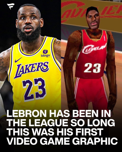 This is wild 😭

When he entered the NBA in 2003, this was what LeBron looked like in his very first video game. Twenty-three seasons later, he looks a little different in NBA 2K26.

To commemorate becoming the first player in NBA history to begin a 23rd season, LeBron even inscribed “Year 23” on this ultra-rare trading card currently at auction on Fanatics Collect.