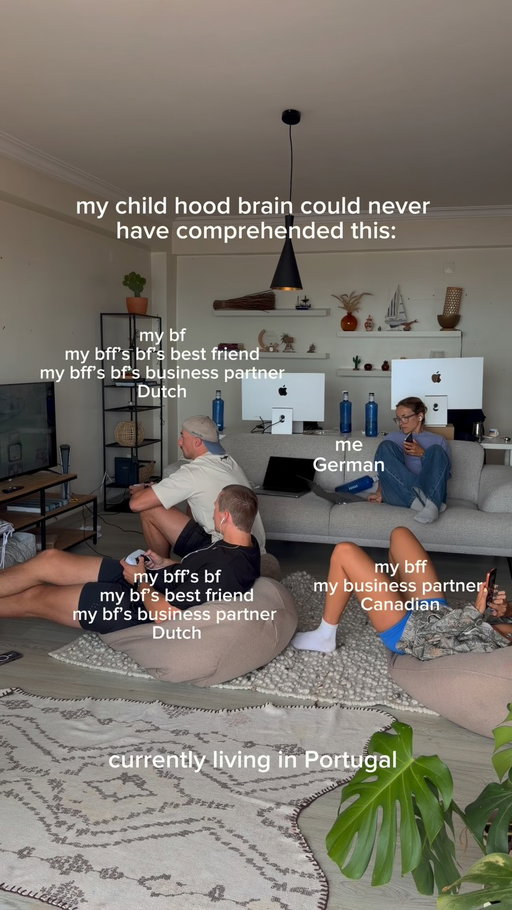 my bf’s business partner and I are now like this 🤞🏼