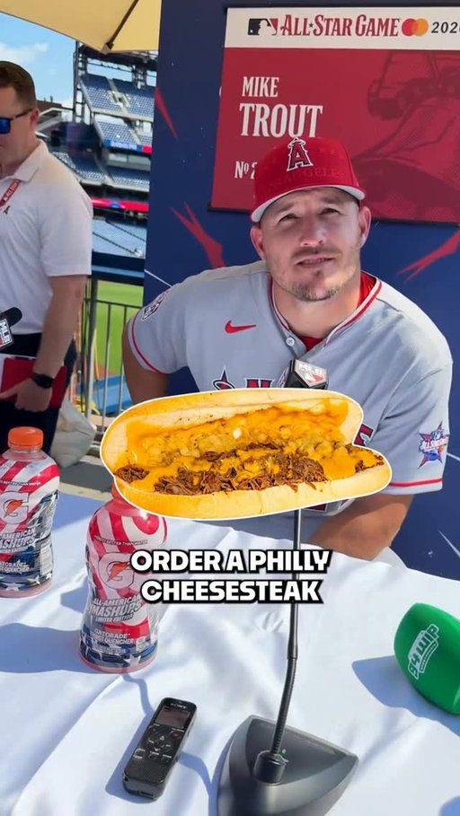 If I see anyone else ordering a cheesesteak other than Mike Trout’s way, it’s on site
•
#mlb #miketrout #philadelphia #philly #baseball