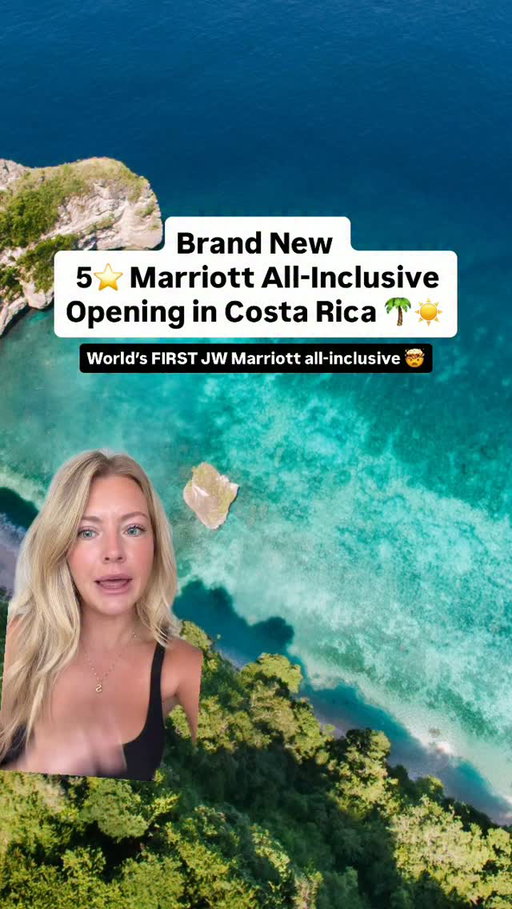 🚨Brand NEW Marriott all-inclusive resort in Costa Rica that’s about to break the internet 🤯🌴✈️ #allinclusiveoutletpartner 

And it is the WORLD’S FIRST JW Marriott all-inclusive so you know it’s gonna be good…

It opens up in September of 2026 and is located in an upscale resort community in Guanacaste, Costa Rica!

✈️Guests will fly into Liberia and then it’s only a 1.5 hour drive! 

📲Comment “Resort” and I’ll DM you the details and how to book!

And follow me @shelbyreickstravels for the best travel inspo! 

New resorts, brand new all-inclusive, Costa Rica all-inclusive, Marriott all-inclusive, travel news, travwl influencer