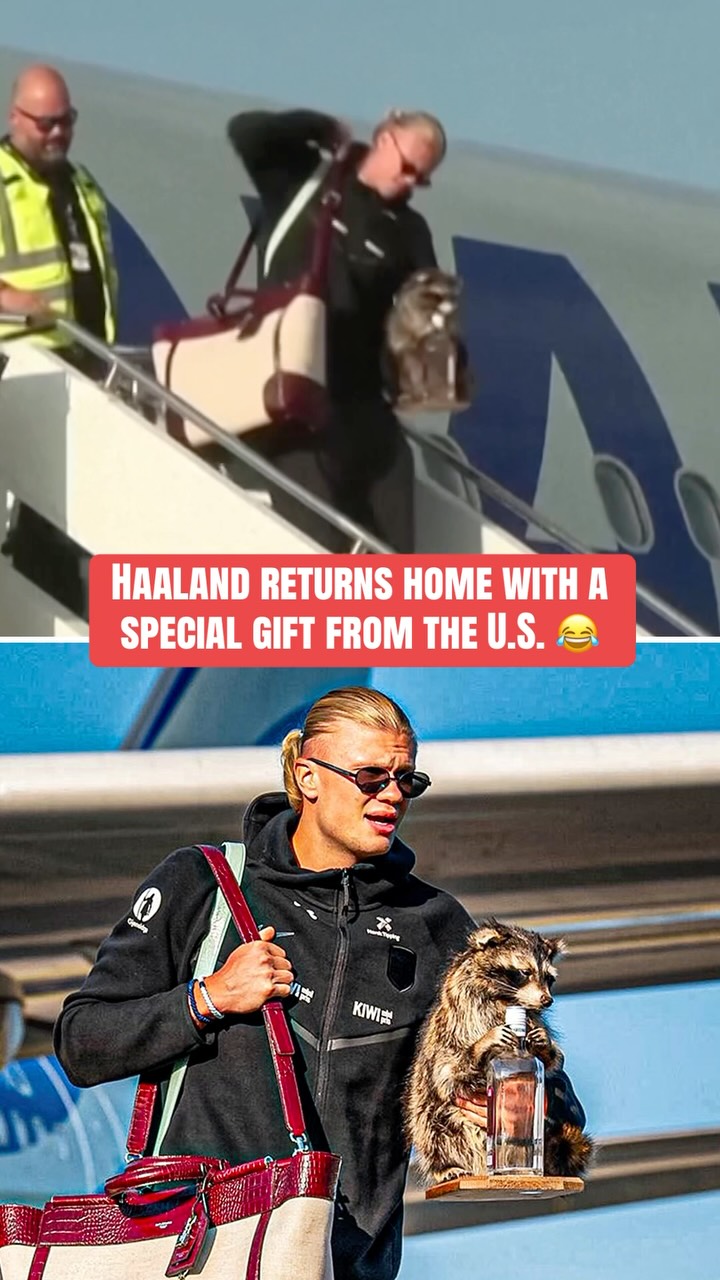 Erling Haaland didn’t return home empty handed 🇳🇴