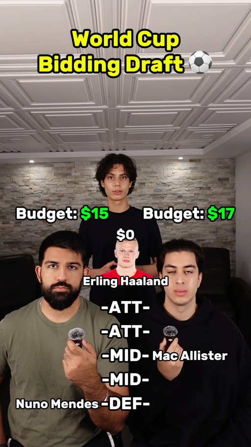Spend $20 to Build the Best World Cup Team! 💸 #worldcup #fifa #soccer #draft