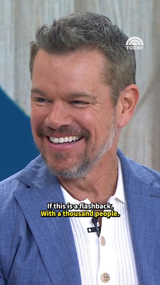 Matt Damon recalls shooting an elaborate scene for "The Odyssey" with 1200 people — and without CGI! Damon shares a funny realization he had in the moment alongside the film's cinematographer, Hoyte van Hoytema.
