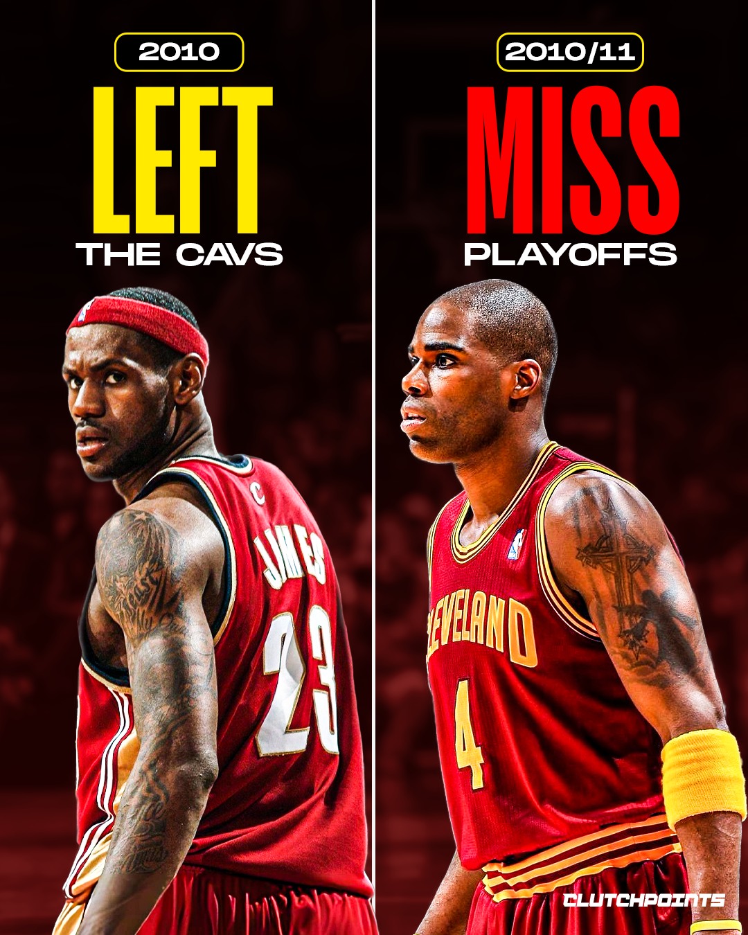 LeBron James doesn't just change a franchise while he's there...

He leaves a massive void when he's gone. 👑

In each of his previous departures, his former team missed the playoffs the very next season after being a playoff team with him.

Now, all eyes are on the Lakers.

Will Los Angeles break the trend or will history repeat itself once again? 🤔