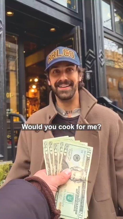 Paying strangers to cook for me in California #cookingchallenge #cookforme #cooking #california