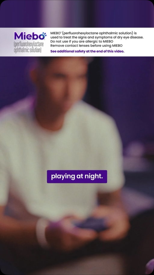 #sponsored by @miebo.us. See how MIEBO helps me swing back against dry eye 🏟️ 🎯 Watch my full story now on MIEBO.com. Ask your eye doctor about prescription MIEBO. See full Prescribing Info at MIEBO.com.