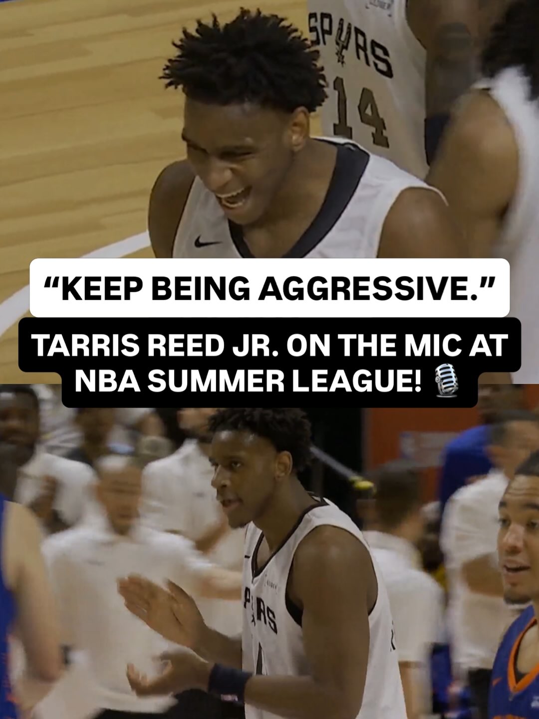 No. 26 overall pick @iamtarrisreed brought the energy in the @spurs’ win over New York at NBA Summer League! 😤

San Antonio take on Utah Wednesday, 7/15 at 9:30pm/et on Prime!