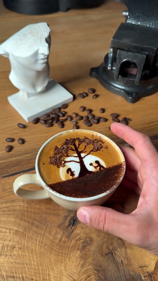 Der schönste Sonnenaufgang🥰☀️#latteart