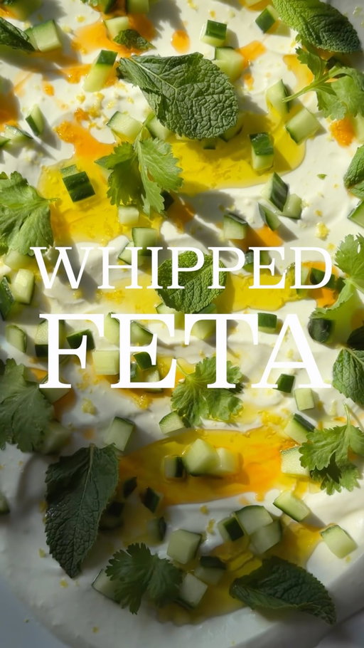 WHIPPED FETA 🥗

Lots of you asking for the Whipped Feta - here it is!

Pat 400g Greek Feta PDO dry and blitz until fine and sandy. Add 150g Greek Yoghurt, 1 grated garlic clove and the zest and half the juice of 1 lemon, then blitz until smooth. With the motor running, stream in 2 tbsp olive oil until glossy and aerated.

Top with olive oil, chilli oil, cucumber, fresh herbs, and any meat / fish / salad of your choice. 

#cooking #food #dinner #recipe #summer