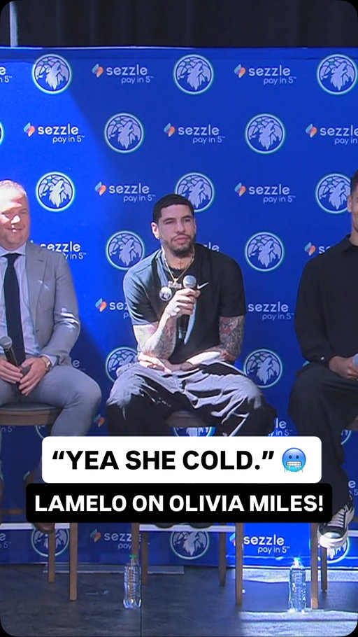 @melo has high praise for @minnesotalynx guard Olivia Miles! 💯