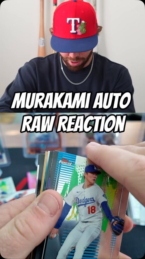 Might be one of the best cards we will ever pull. 
#baseballcards #topps #mlb #murakami