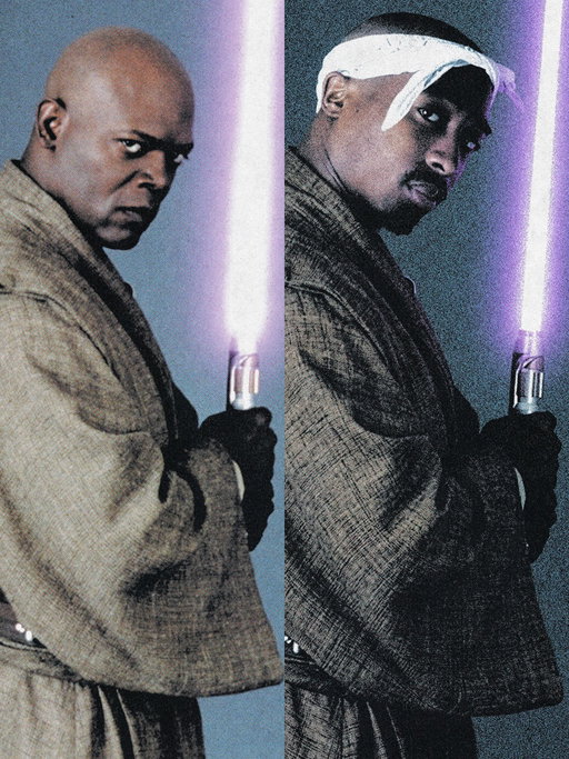 2Pac Was Almost A Jedi .𖥔 ݁ ˖🪽

In the mid-1990s, as George Lucas prepared to bring Star Wars back with The Phantom Menace, Tupac Shakur was reportedly being heavily considered for the role of Jedi Master Mace Windu. 

According to former Death Row Records engineer Rick Clifford, Tupac told him he was supposed to read for Lucas and that the filmmakers were ready for him to play a Jedi.

Tupac was already building a serious acting career alongside his music, but he would never get the opportunity to enter the Star Wars universe. 

He was killed in September 1996, before filming began in 1997, and the role of Mace Windu ultimately went to Samuel L. Jackson.