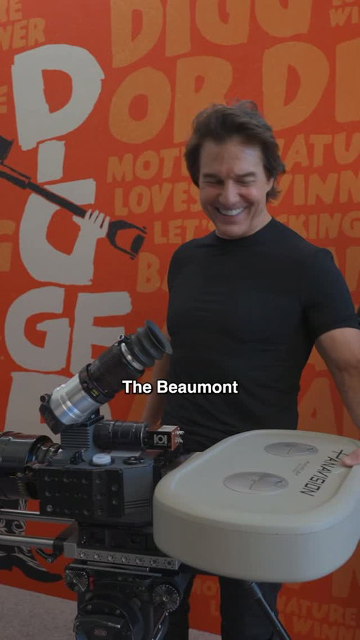 Tom Cruise and I geeking out over the actual Beaumont VistaVision camera Emmanuel “Chivo” Lubezki used to film Alejandro González Iñárritu‘s DIGGER. This ended up being a 10-minute conversation with @tomcruise and I geeking out about shooting on film and the history of the VistaVision camera. Will share more soon.

The VistaVision camera is really special. Designed around 1953/1954, the film mag sits flat, as the Kodak film stock runs through the camera exposing 8 perforations of film real estate. In a normal 35mm camera, the mag sits up, as the film runs through vertically, exposing up to 4 perforations of film real estate. That’s why when you watch classics like John Ford’s The Searchers or Alfred Hitchcock’s Vertigo, North by Northwest or To Catch a Thief, you can feel the large format and depth of those images. Because you’re getting double the film real estate, you have higher clarity and less grain. It’s why you can see shots of wide landscapes in perfect clarity. It’s such a special format.

For comparison, a 65mm IMAX camera also has a horizontal mag as the film runs, also horizontally, through the camera exposing 15 perforations of film real estate. Therefore, when you think of a regular 35mm 4-perf camera, then jumping to a 65mm 5-perf camera, then jumping to the VistaVision 8-perf camera and then to a 65mm IMAX 15-perf camera, you can see how the image/grain quality changes in each step. It’s why formats are so special. You can experience films differently, physically & emotionally, in the multiple formats.

What’s unique to VistaVision, is getting this gorgeous 1.50 aspect ratio with the 8-perf negative. It’s an astounding, tall and beautiful image. It’s the same format Paul Thomas Anderson used on One Battle After Another. When shooting in this format, you have so many options to release in IMAX 70mm, 70mm and of course, VistaVision.

Film formats aren’t for show or a gimmick. They are an integral part of narrative storytelling. Filmmakers use it as a tool to tell the story in the best way possible. Anyone who knows me, knows I’m an analog guy. It just feels alive in a way that I can’t explain.

#tomcruise #digger