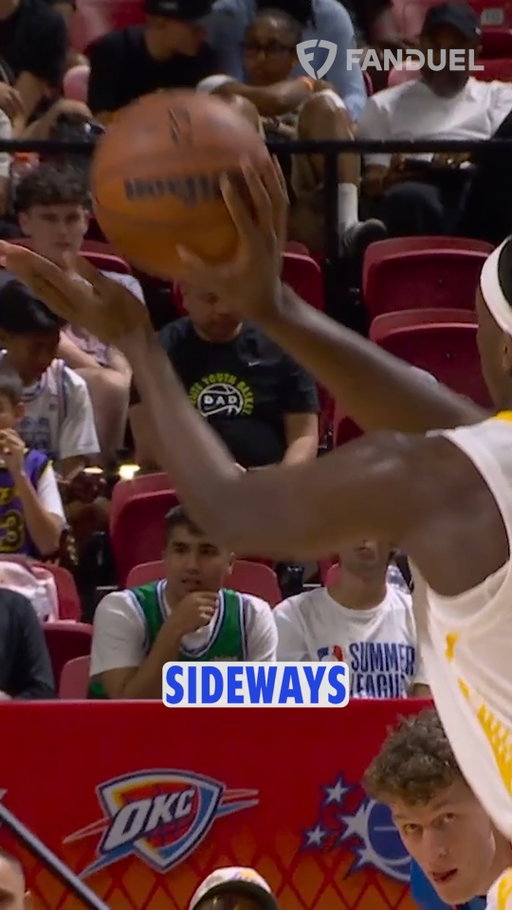 This free throw left the broadcast speechless 😳