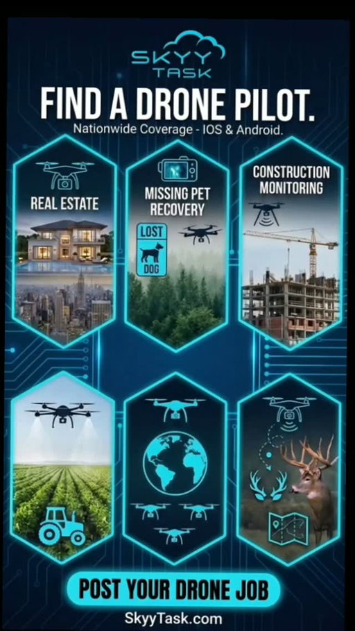 Hiring the right aerial photographer shouldn't be complicated. Whether you need construction site monitoring, commercial real estate visuals, or drone mapping, Skyytask makes it simple to find a drone pilot. Access a network of vetted, FAA-certified drone operators ready for your next project. Save time, reduce costs, and elevate your visual content. Try Skyytask today! 🔗

#findadronepilot #hireadronepilot #droneservices #dronelife #roofinspection