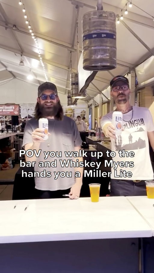 When your Miller Lite comes with a signature from @whiskeymyers >>>>