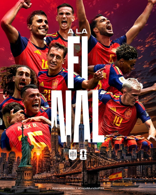 Pues al final vamos a vivir un...

 ¡¡𝗩𝗘𝗥𝗔𝗡𝗢 𝗘𝗡 𝗡𝗨𝗘𝗩𝗔 𝗬𝗢𝗢𝗢𝗢𝗢𝗥𝗞!! 

#VamosEspaña | #CopaMundialFIFA