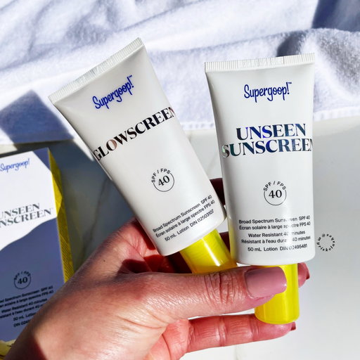 S U P E R G O O P
The sunscreen brand of my dreams!!! @supergoop 

Glowscreen VS Unseen Sunscreen
Sound off in the poll which one is your vice! Currently I am Unseen, but ive been known to yoyo!

🌱 100% Clean
🌱 Cruelty-Free
🌱 Reef-Safe Brand

#supergoop #spf #sunscreen #supergoopsunscreen #cleanatsephora