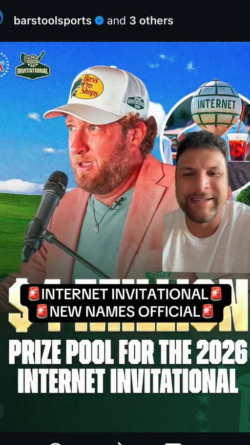 BREAKING: More new names for the Internet Invitational 

Follow for more! 

#reels #golf #explore #youtube #barstool