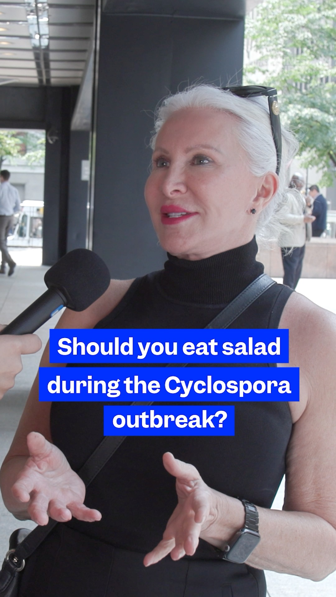We asked customers outside Chopt in New York City whether they're concerned about the Cyclospora outbreak — and the reactions were mixed. Some are steering clear of salads for now, while others say they're not worried at all.

Business Insider reporter Clarisa Melendez also sat down with executive editor Mia de Graaf, who shared which foods have been linked to the outbreak, the symptoms to watch out for, and whether you should actually rethink your next salad order.

Read more about the Cyclospora outbreak and what health experts are saying at the link in our bio.

#Cyclospora #outbreak #parasite #cyclosporiasis