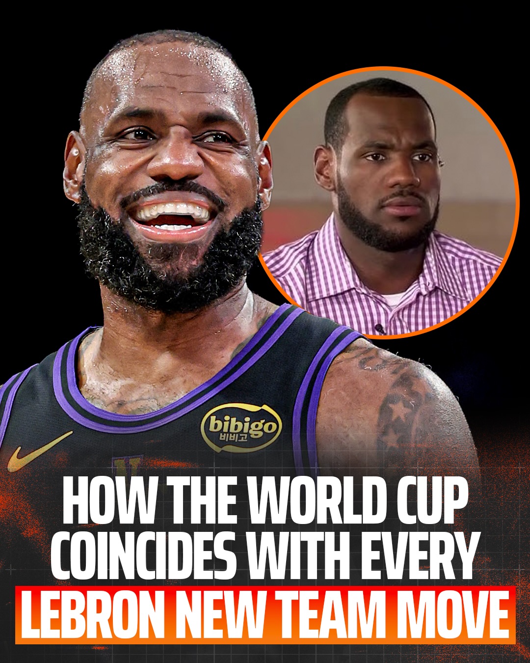 Every time LeBron James changes teams, it’s during a World Cup - so history says we’re a few days from a decision by the king 👀👑