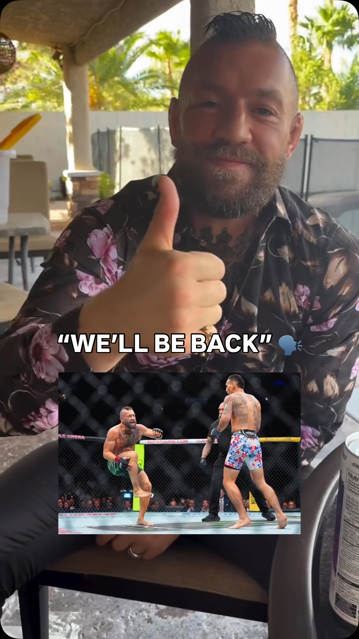 Conor McGregor shares a message after injury vs. Max Holloway 👀

(via @thenotoriousmma) 

#ufc #mma #conormcgregor #fight #maxholloway
