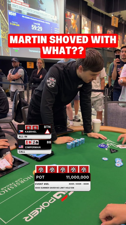 Kabrhel Is Playing to Win the Summer Saver!

With the summer winding down, @martinkabrhel is still chasing another WSOP bracelet.

Can he hit and keep the bracelet hunt alive?