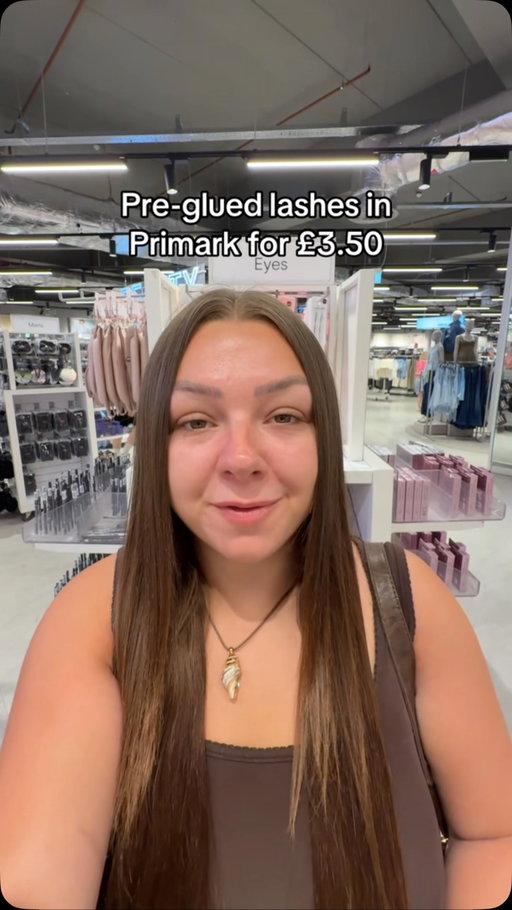 Pre-glued lashes in @primark for £3.50😱