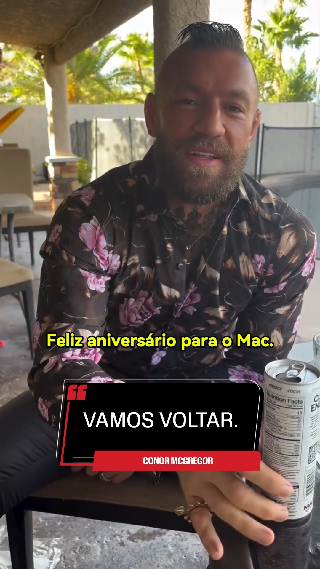 'VAMOS VOLTAR' - Em um post comemorando seus 38 anos, completados na última terça-feira (14), Conor McGregor deu o recado: ele vai voltar! 

📽️ @thenotoriousmma 

#ESPNKnockOut #UFC
