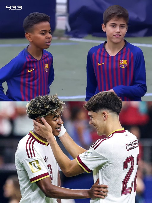 From La Masia to the World Cup Final ✨

Spain’s Lamine Yamal and Pau Cubarsí have been teammates since the youth system, where they rose through the ranks together 🤝

They went from the academy to the first-team of Barcelona, and now find themselves on the world’s biggest stage for their country 🇪🇸

𝑾𝒉𝒂𝒕 𝒂 𝒋𝒐𝒖𝒓𝒏𝒆𝒚 💭